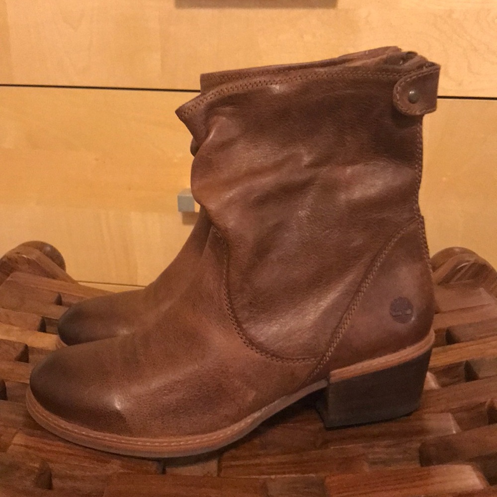 Timberland Sutherlin Bay Back Zip Slouch Boots 7.5